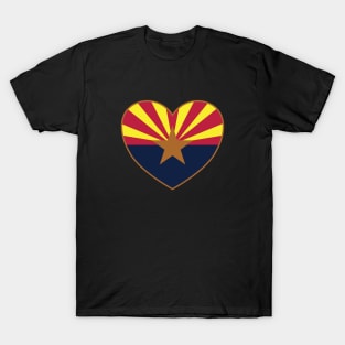 Arizona Flag Heart T-Shirt